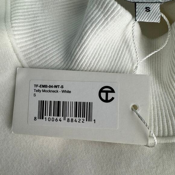 Telfar Telly Mockneck Sweatshirt in White Size Small NEW - Picture 7 of 7